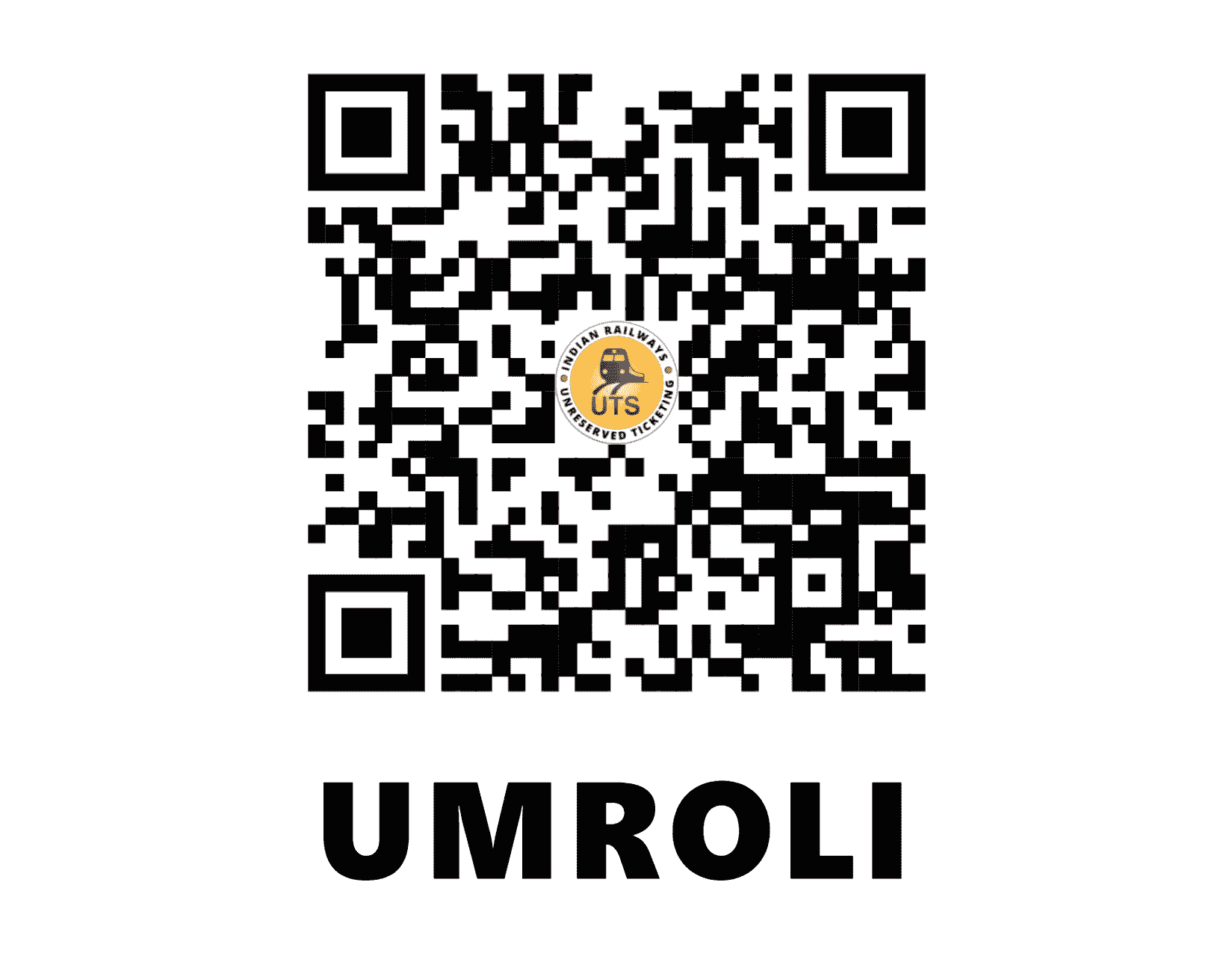 UTS QR Code for Umroli Road - UOI